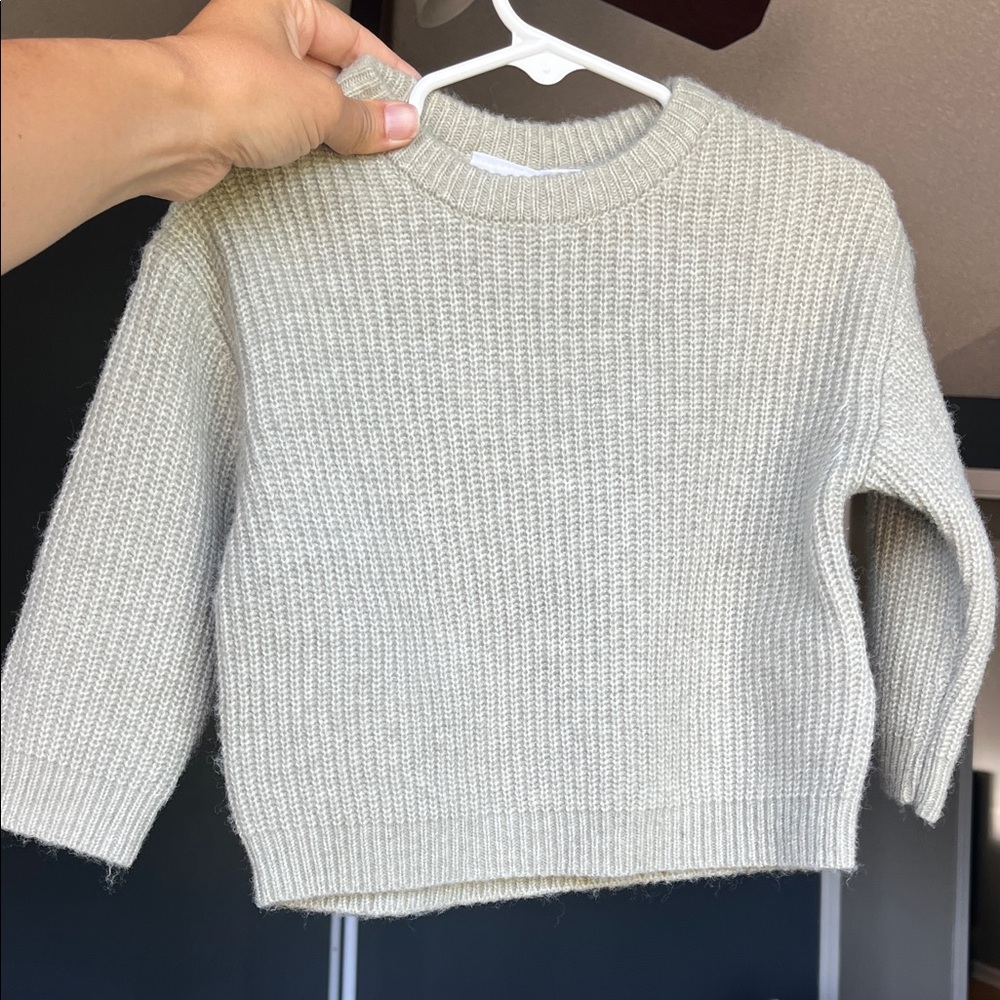 Zara Baby Light Gray Soft Sweater